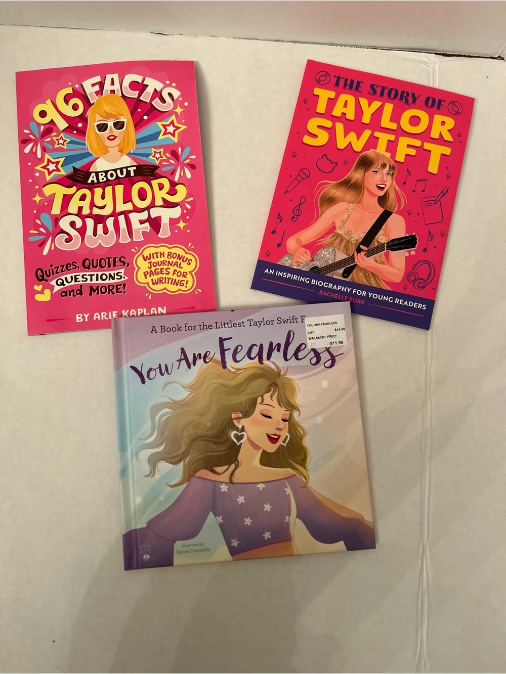 Taylor Swift Kids Book Set - Bright Pink Covers and Purple Accent